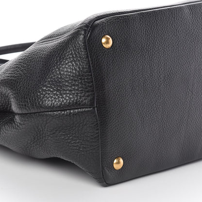 Prada Vitello Daino Tote Black 8 of 9