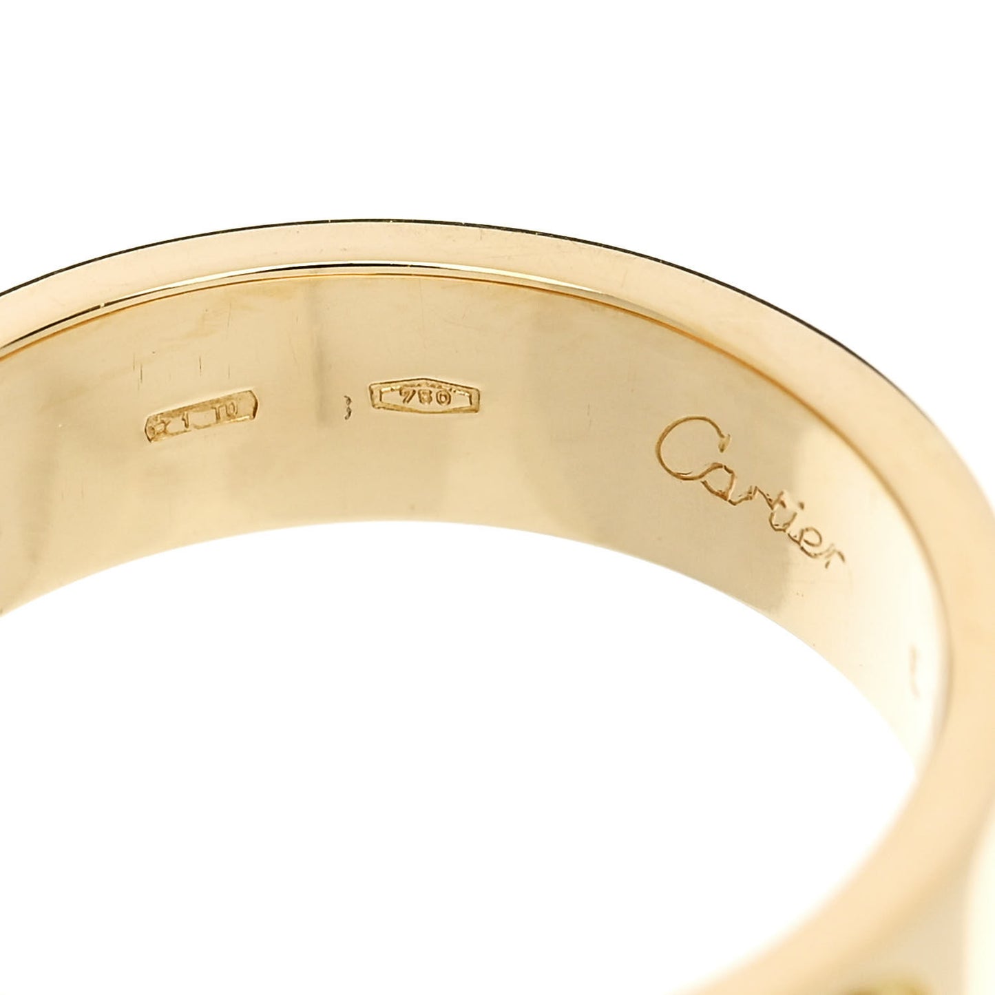18K Yellow Gold 5.5mm LOVE Ring 56 7.5