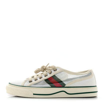 Gucci Mesh Web Womens 1977 Tennis Sneakers 36 Great White Mystic White 1 of 10