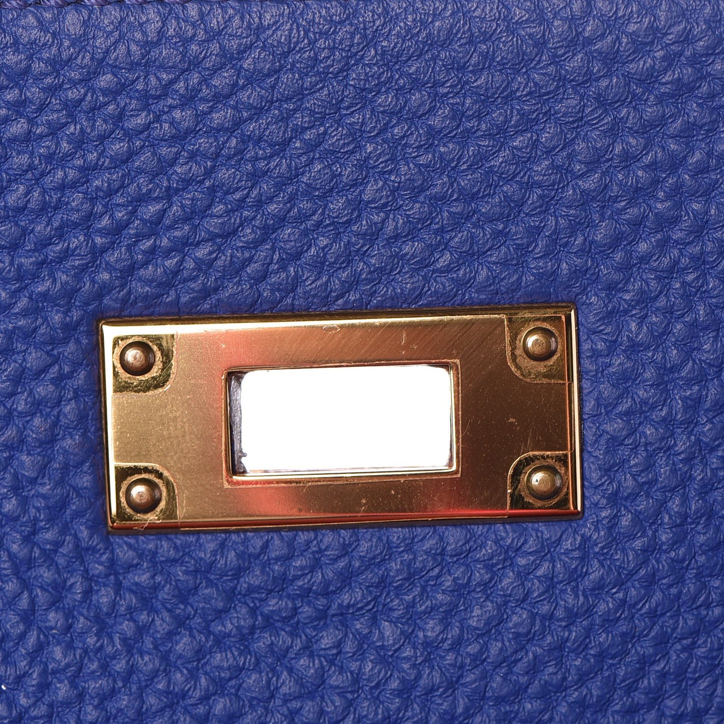 Togo Horseshoe Kelly Retourne 32 Bleu Electrique Rouge H