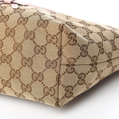 Gucci GG Monogram Mini Zoo Bird Tote Pink 9 of 10