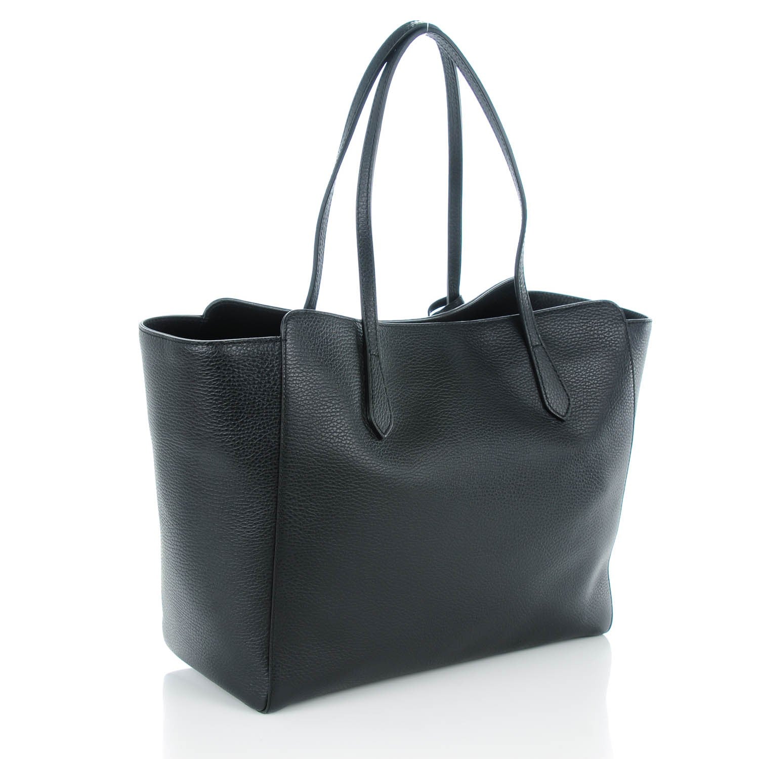 Gucci Dollar Calfskin Medium Swing Tote Black 3 of 6
