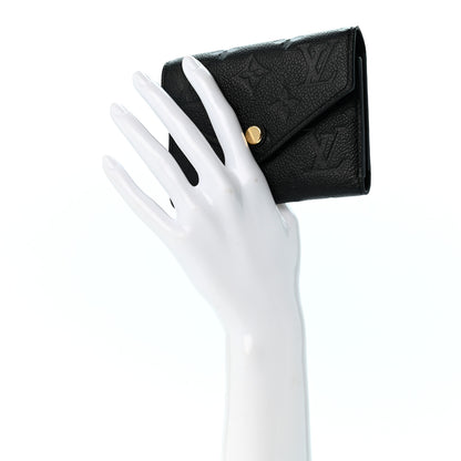 Louis Vuitton Empreinte Victorine Wallet Black 2 of 9