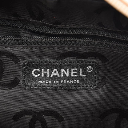 Chanel Calfskin Quilted Large Cambon Bowler Beige Black 6 of 17