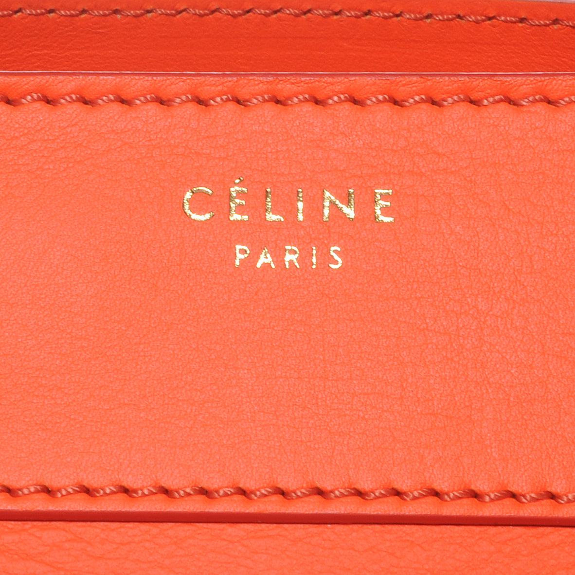 Smooth Calfskin Mini Luggage Bright Orange