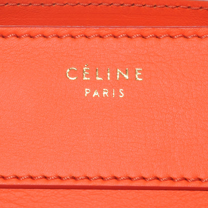 Celine Smooth Calfskin Mini Luggage Bright Orange 5 of 10