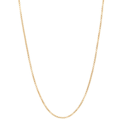 David Yurman 18K Yellow Gold 1.7mm Box Chain Necklace 1 of 4