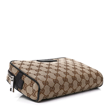 Gucci Monogram Dollar Calfskin Belt Bag Beige Ebony Testa di Moro Marrone Scuro 4 of 13