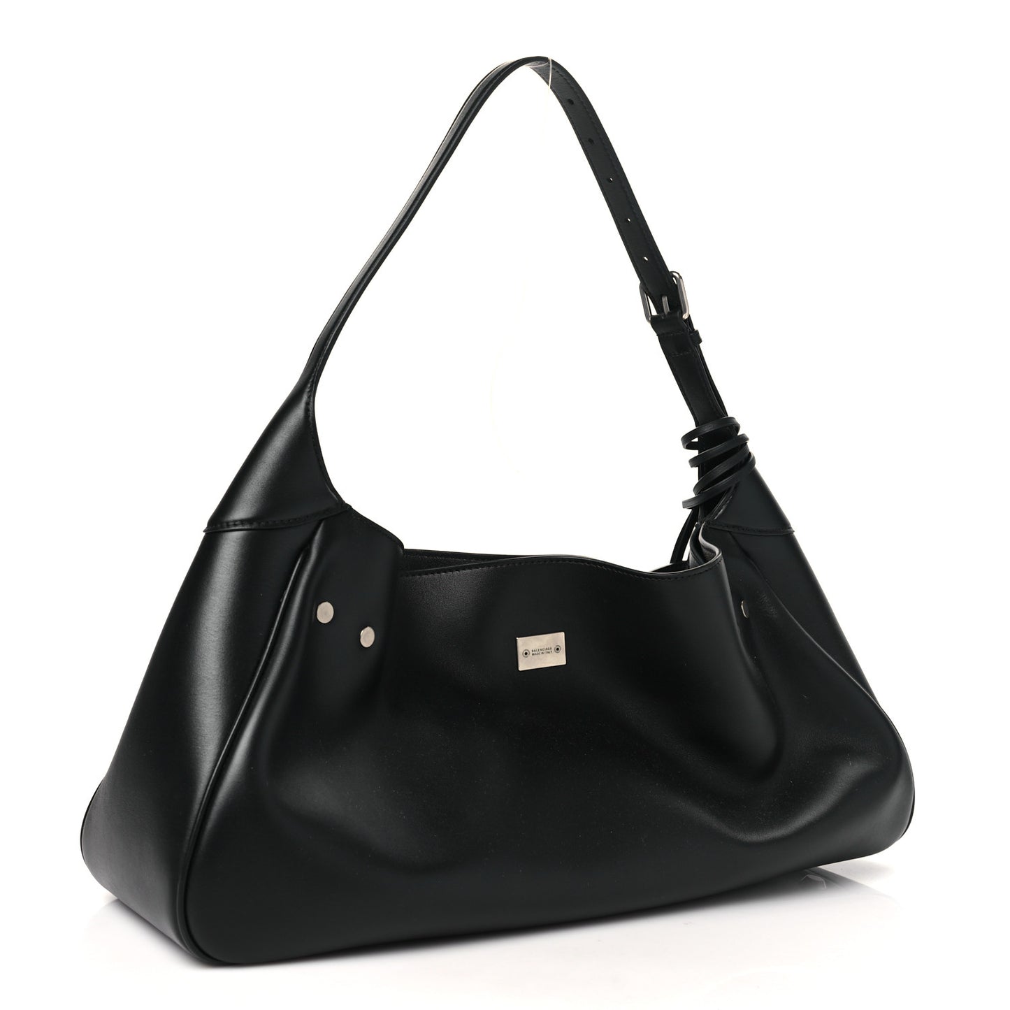 Smooth Calfskin Medium Bel Air Shoulder Bag Black
