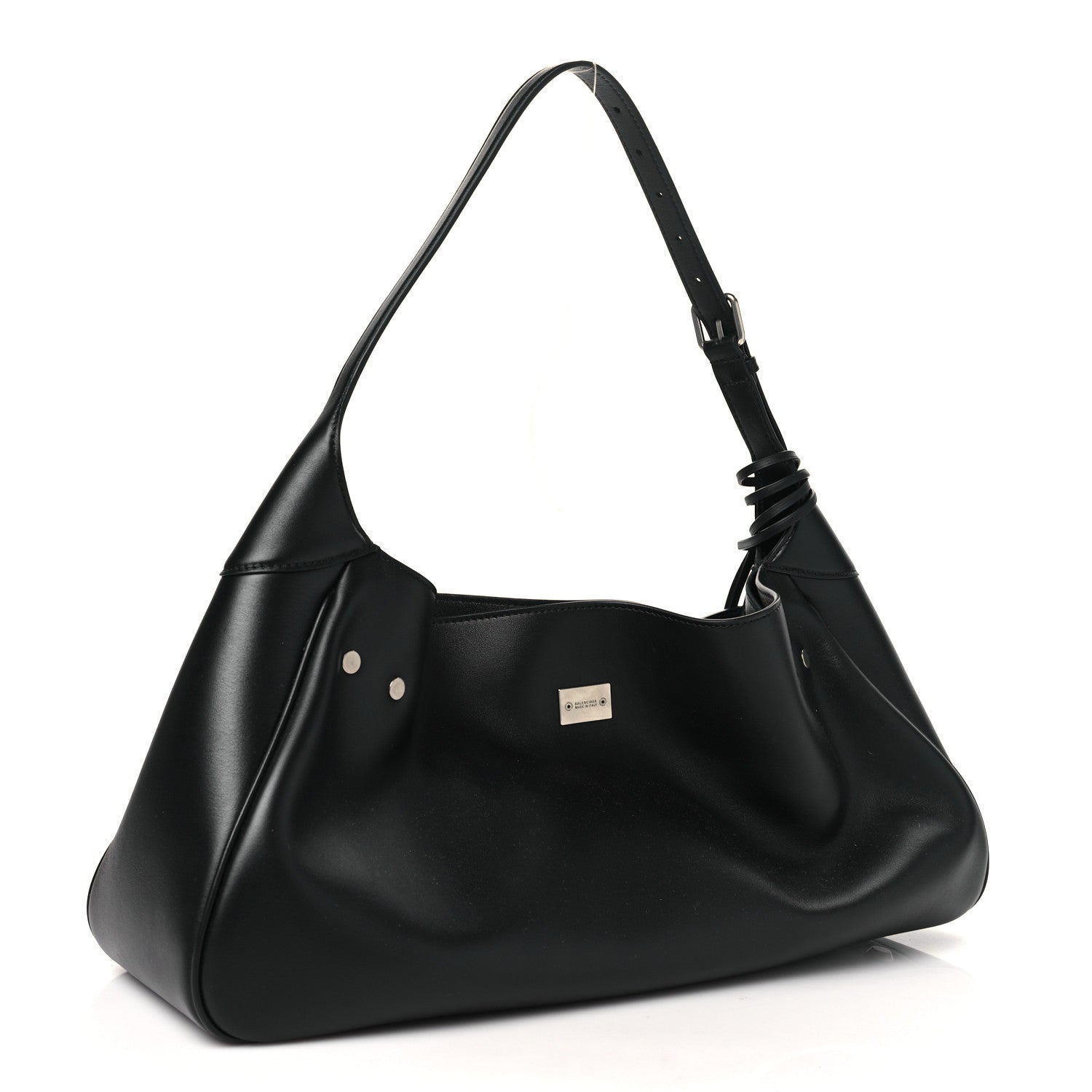 Balenciaga Smooth Calfskin Medium Bel Air Shoulder Bag Black 3 of 9