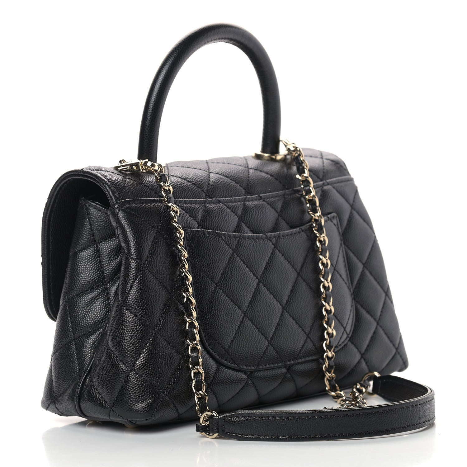 Chanel Caviar Quilted Mini Coco Handle Flap Black 2 of 8