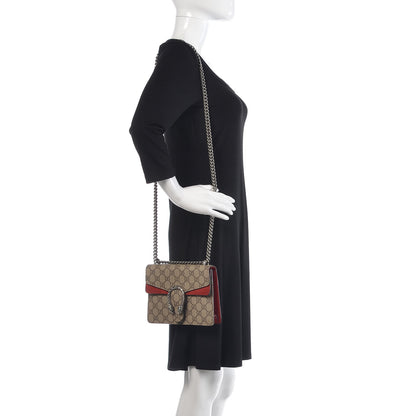 Gucci GG Supreme Monogram Mini Dionysus Shoulder Bag Hibiscus Red 2 of 11