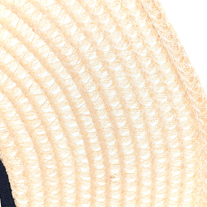 Hermes Straw Chapeau Kalliope Pierce Hat 57 Naturel Light Indigo 9 of 10