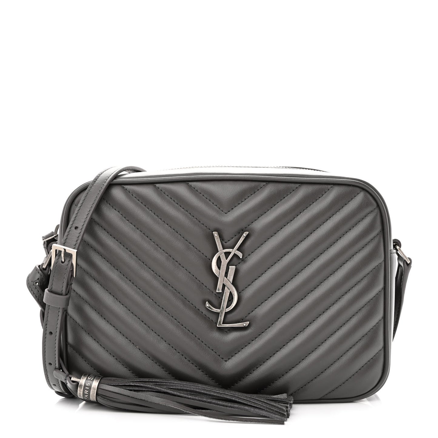Calfskin Matelasse Monogram Lou Camera Bag Dark Smog