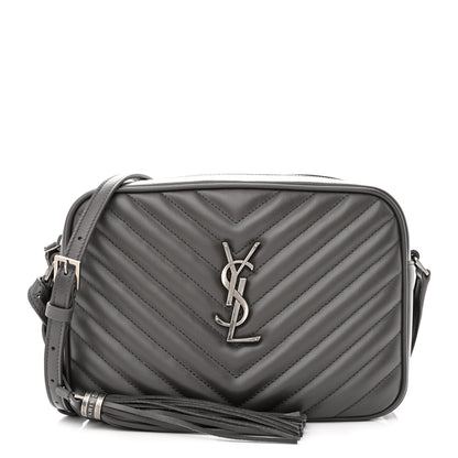 Saint Laurent Calfskin Matelasse Monogram Lou Camera Bag Dark Smog 1 of 11