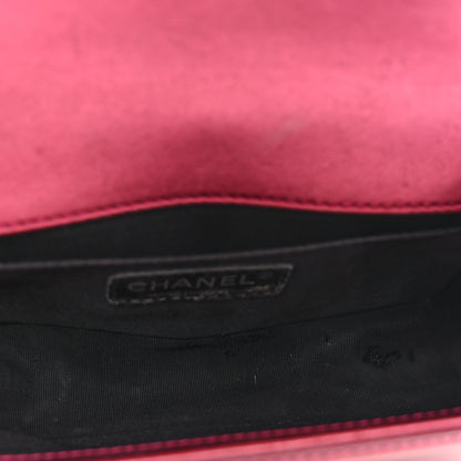 Chanel Metallic Patent Calfskin Quilted Small Boy Flap Pink 5 of 13