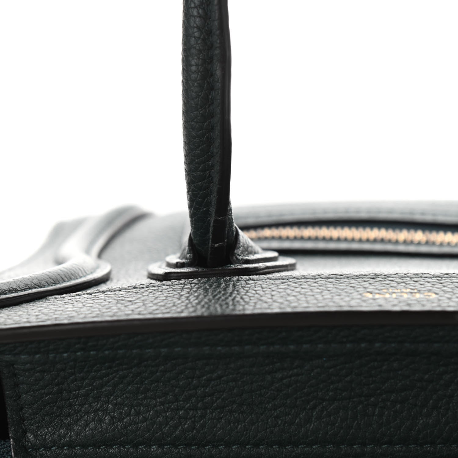 Celine Drummed Calfskin Nano Luggage Amazone 14 of 15