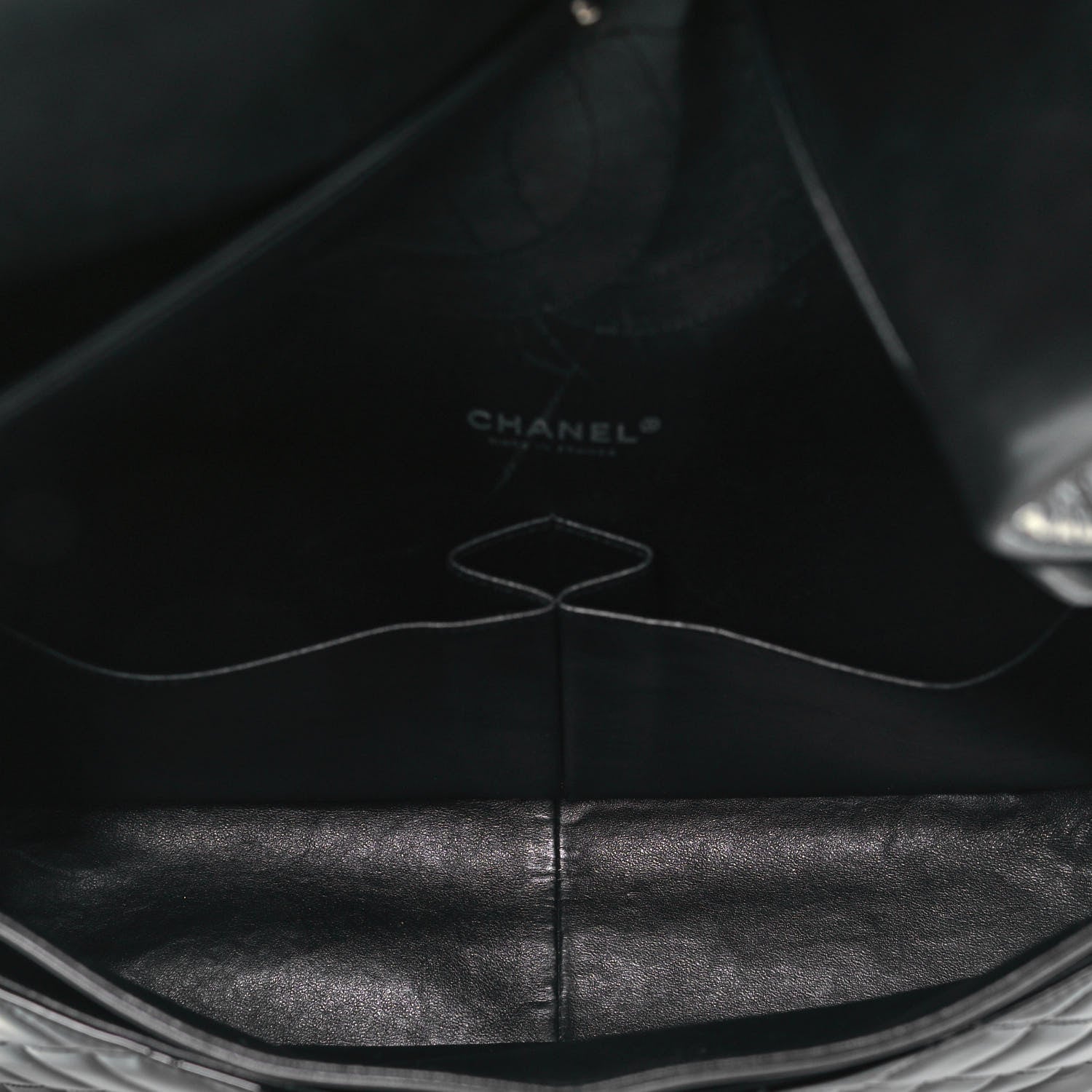 Chanel Patent Quilted Maxi Double Flap Black 5 of 9