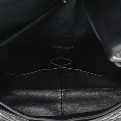 Chanel Patent Quilted Maxi Double Flap Black 5 of 9