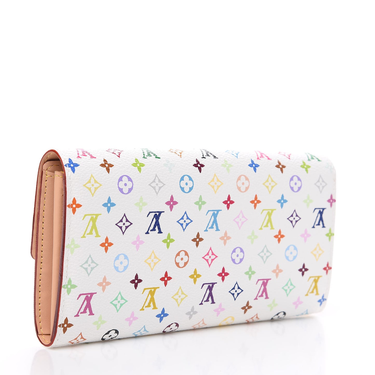 Monogram Multicolor Sarah Wallet White