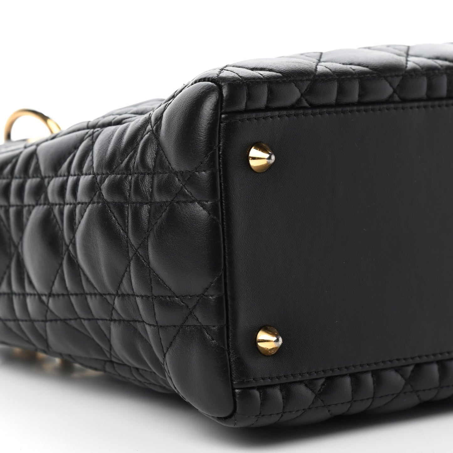 Lambskin Cannage Medium Lady Dior Black
