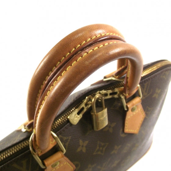 Louis Vuitton Monogram Alma Handbag Bag Purse Tote LV 6 of 9