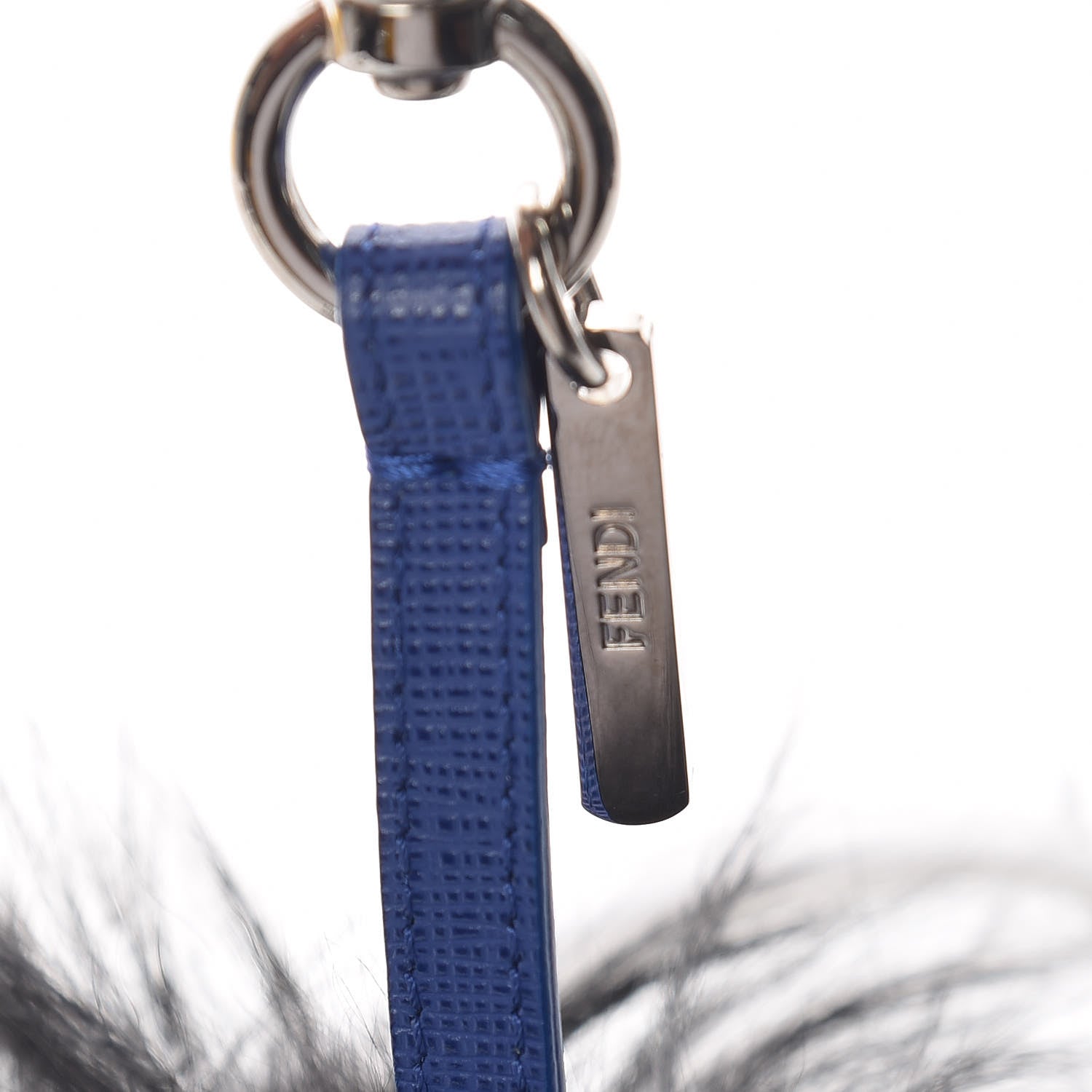Fendi Fox Fur Vitello Monster Bag Bug Charm Ocean Multicolor 4 of 6