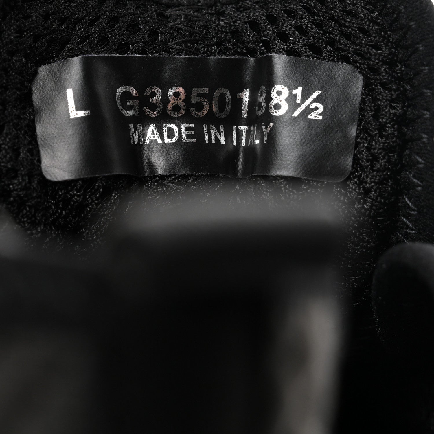 Chanel Suede Calfskin Mixed Fibers CC Sneakers 38.5 Black 6 of 9