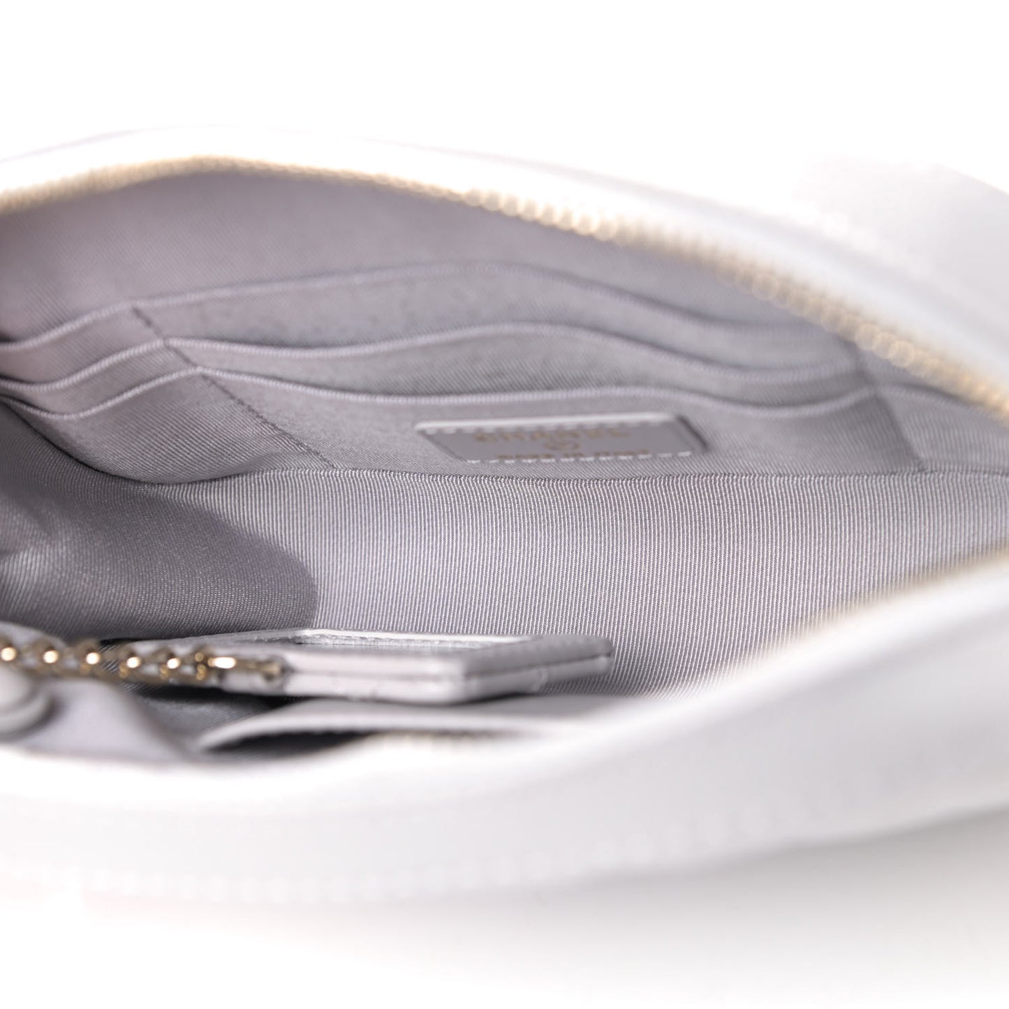 Caviar Quilted Camera Case Grey