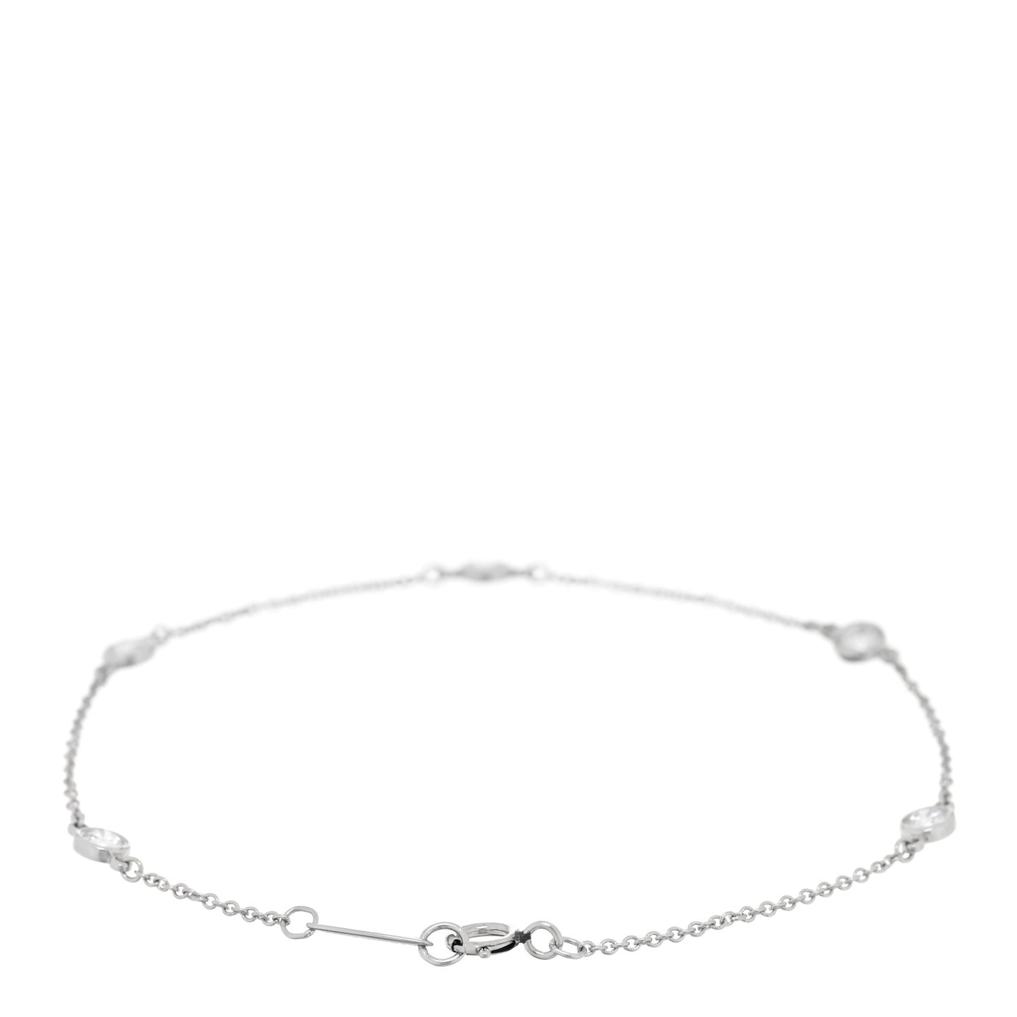 Platinum Diamond .40ctw Elsa Peretti Diamonds by the Yard Station Bracelet