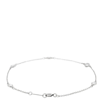Tiffany Platinum Diamond .40ctw Elsa Peretti Diamonds by the Yard Station Bracelet 2 of 3