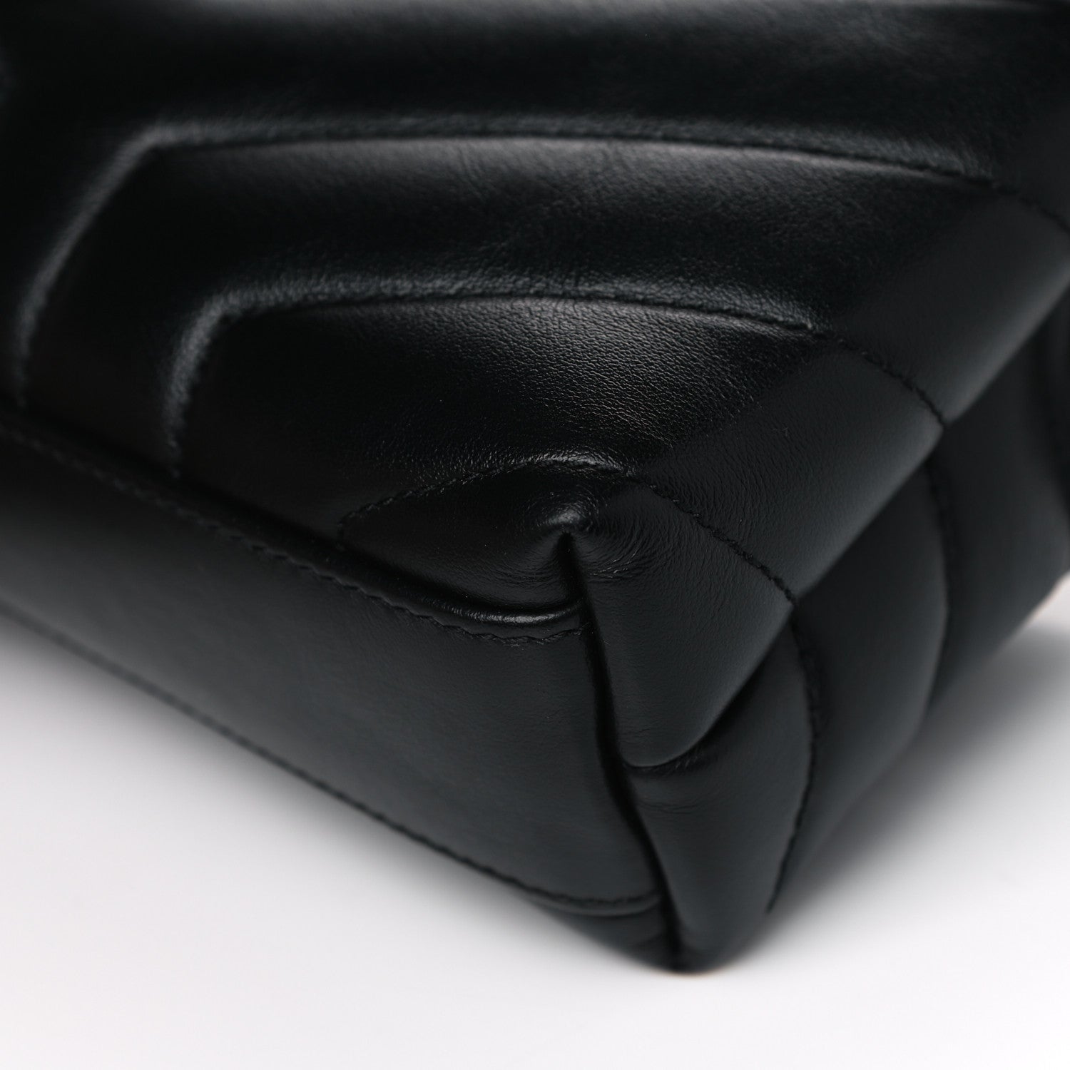 Saint Laurent Calfskin Y Quilted Monogram Toy Loulou Crossbody Bag Black 13 of 13