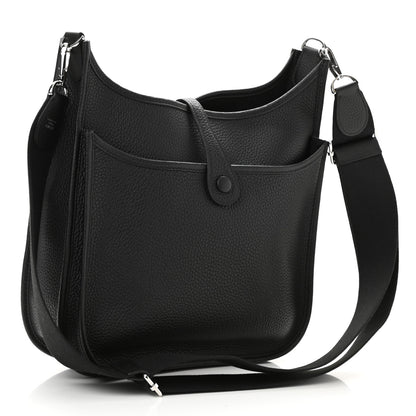 Hermes Taurillon Clemence Evelyne III PM Black 3 of 11