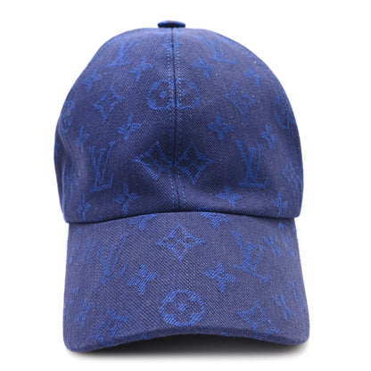 Louis Vuitton Cotton Monogram Essential Cap M Blue 3 of 8