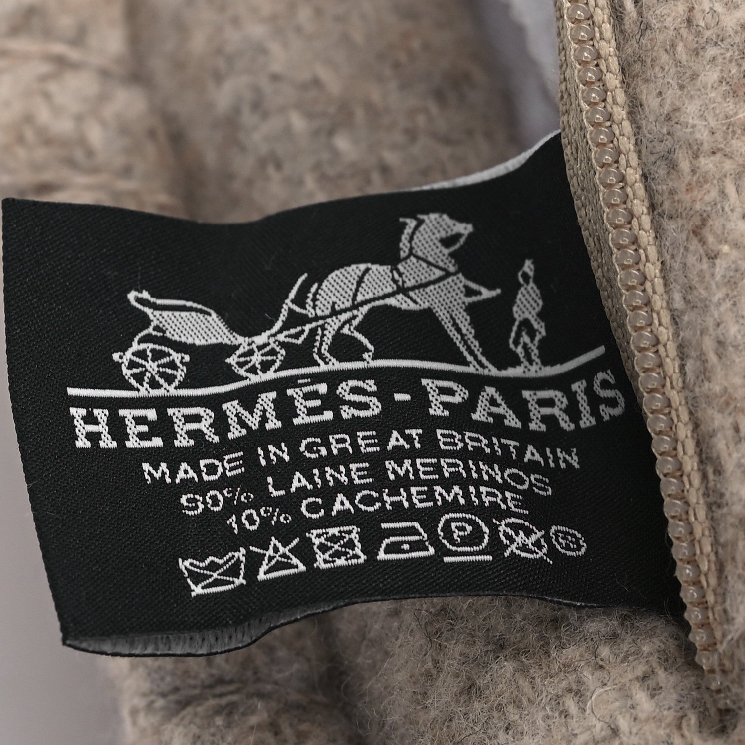 Hermes Wool Cashmere Avalon III Pillow PM Coco Camomille 3 of 4