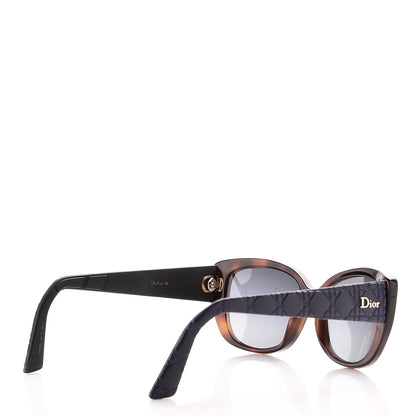 Christian Dior Lambskin Cannage Dior Lady 2R Sunglasses Havana Purple 4 of 8