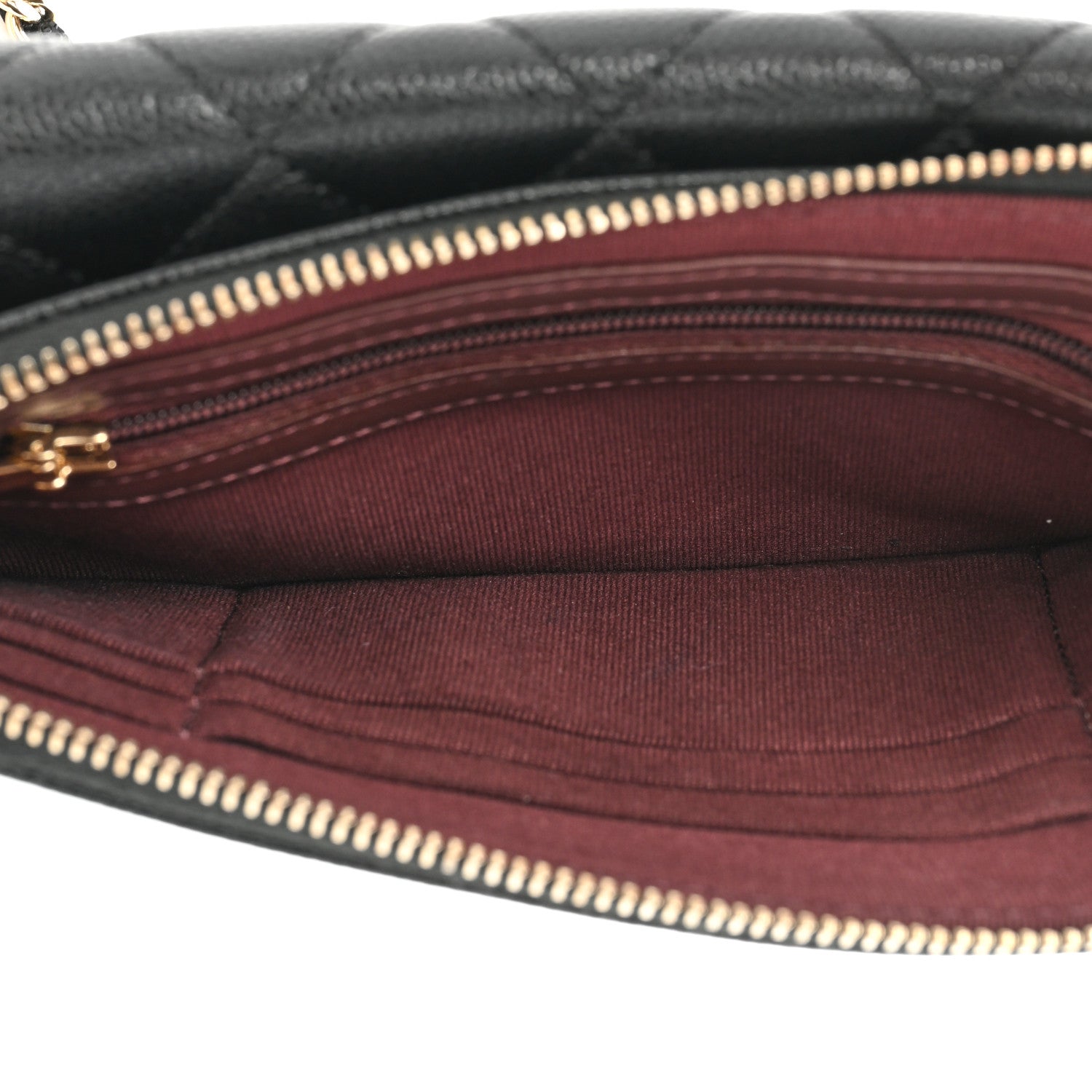 Chanel Caviar Quilted Flap Phone Holder With Chain Black 5 of 11