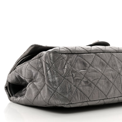 Chanel Metallic Aged Calfskin Quilted 2.55 Reissue 227 Flap Dark Silver 10 of 16