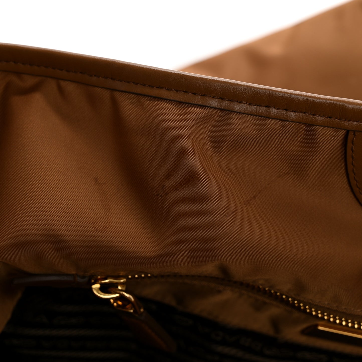 Re-Nylon Triangle Large Mariner Shoulder Bag Brandy