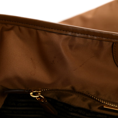 Prada Re-Nylon Triangle Large Mariner Shoulder Bag Brandy 11 of 11