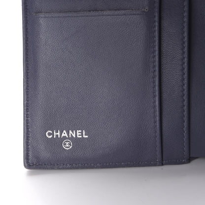 Chanel Lambskin Quilted Large Flap Wallet Purple 12 of 15