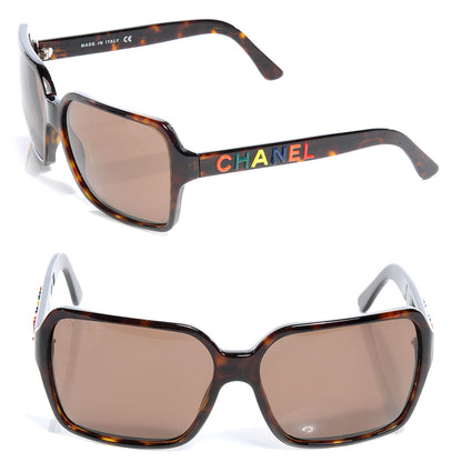 Chanel Rainbow Letter Sunglasses 5139 Tortoise 1 of 5
