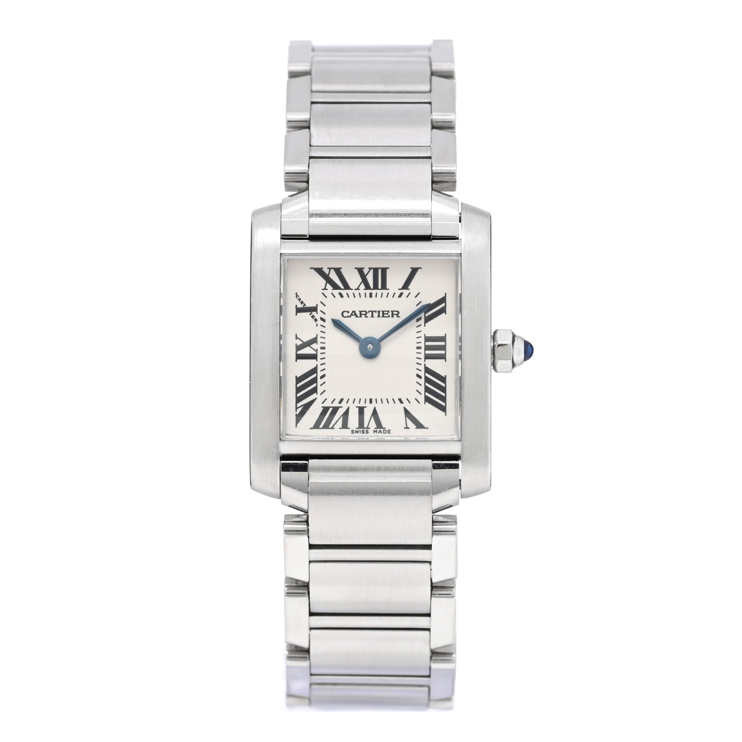 Stainless Steel 20mm Tank Francaise Quartz Watch