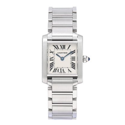Cartier Stainless Steel 20mm Tank Francaise Quartz Watch 1 of 4