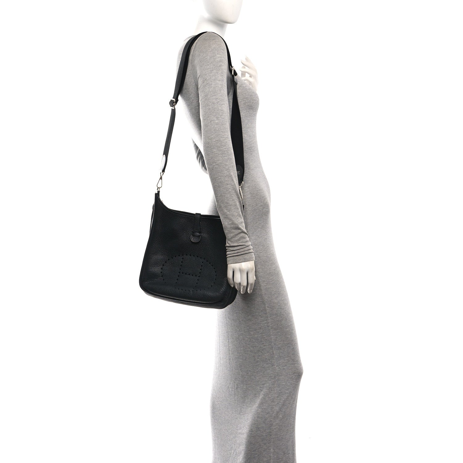 Hermes Taurillon Clemence Evelyne III PM Black 2 of 10