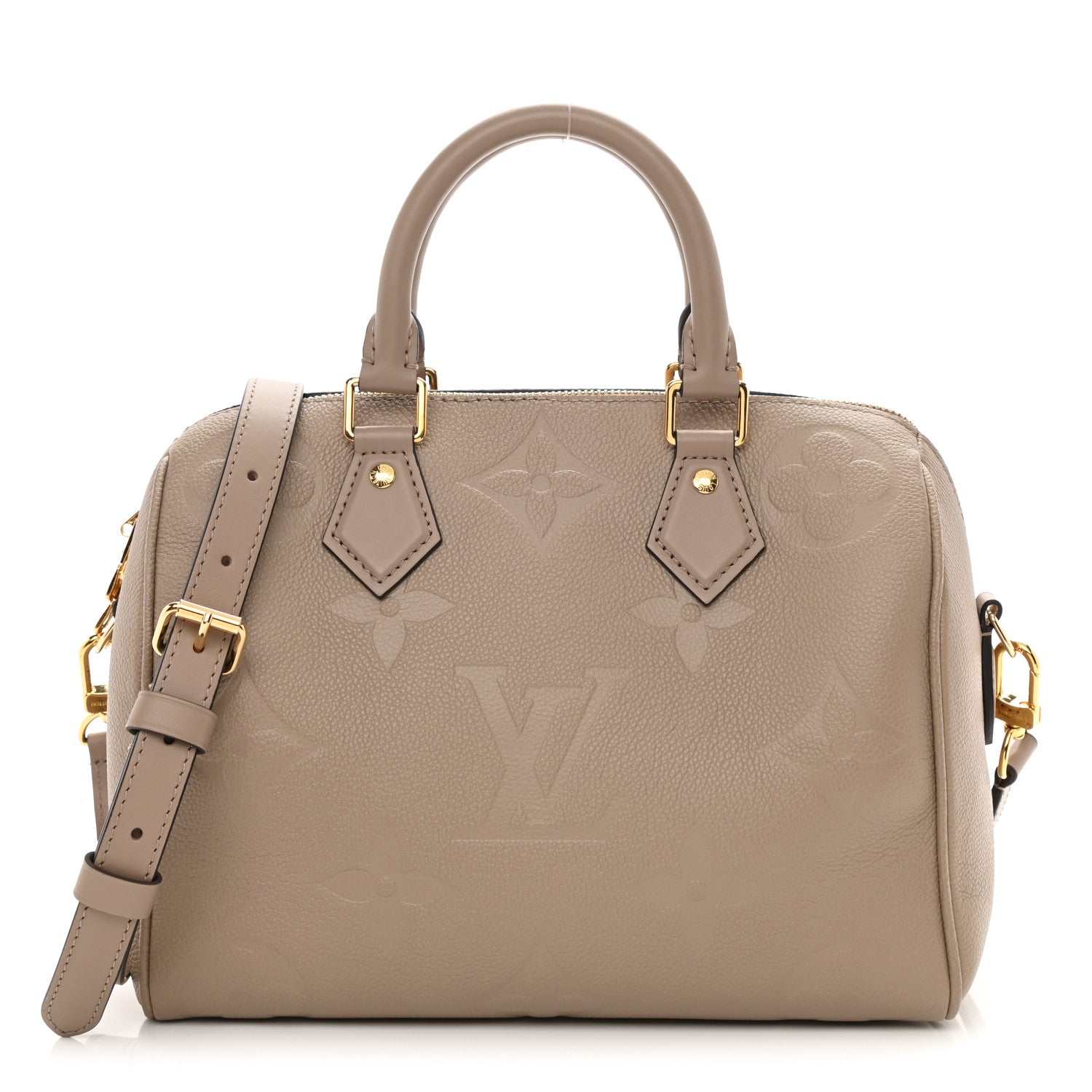 Louis Vuitton Empreinte Monogram Giant Speedy Bandouliere 25 Tourterelle 1 of 8