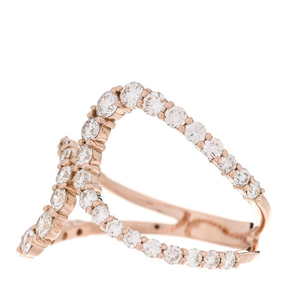 Parker & West by FASHIONPHILE 18K Rose Gold Diamond 1.00ctw Double Loop Ring 52 6 3 of 10