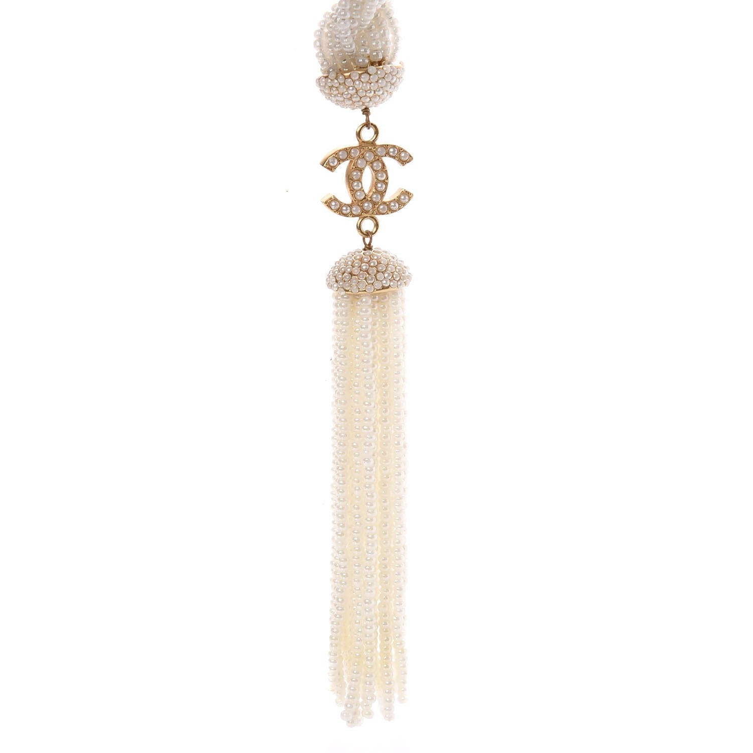 Chanel Pearl CC Multi Strand Rope Belt Gold 5 of 7
