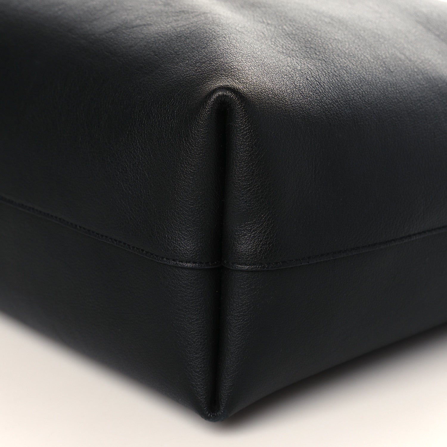 Saint Laurent Calfskin Large Shopping Tote Black 10 of 10