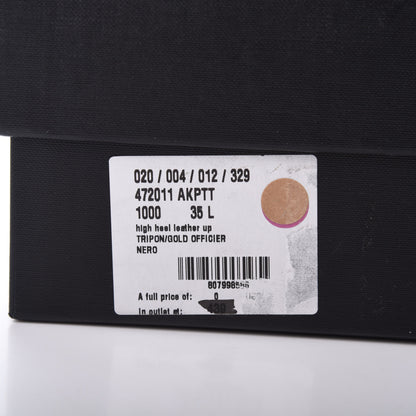 Saint Laurent Calfskin Opyum 110 Pumps 35 Black Gold 12 of 12